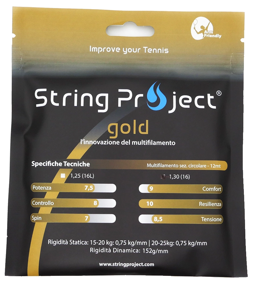 Single set of 12 m String Project Gold