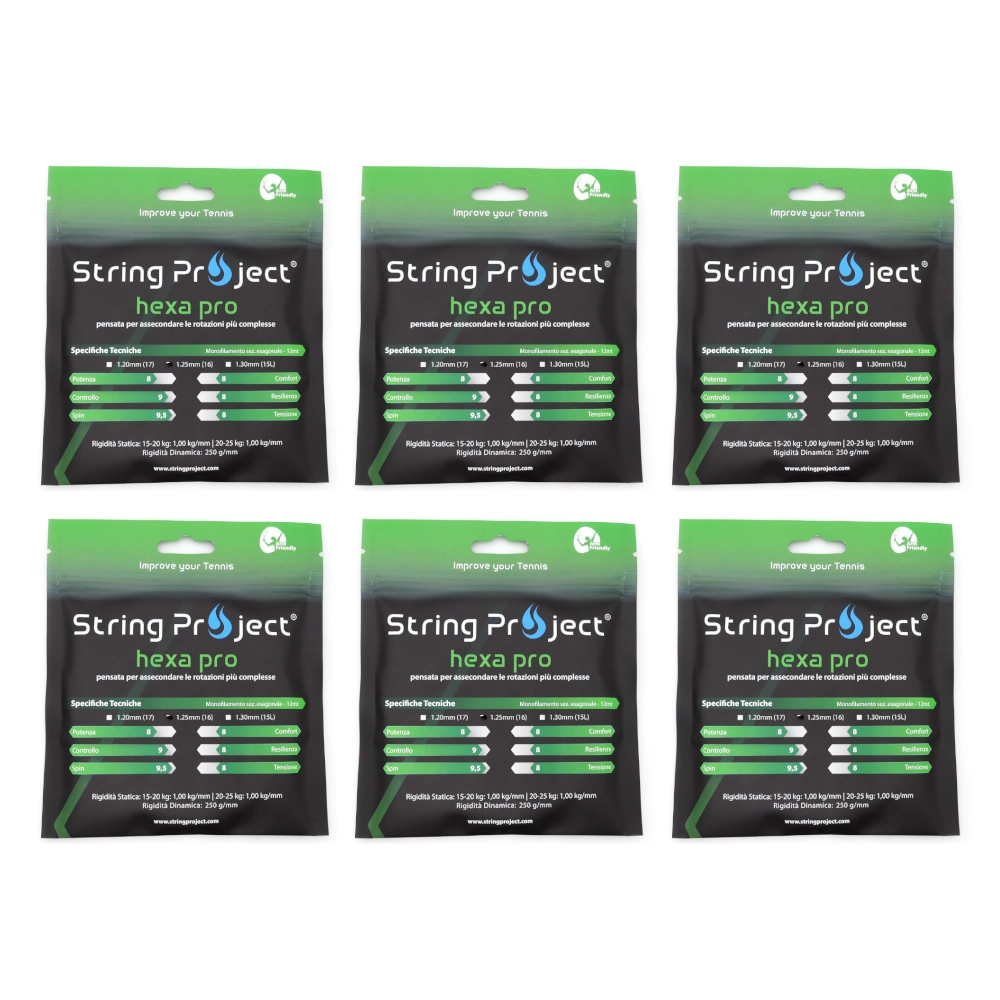 String Project Hexa Pro – 6 Sets Pack of 12 m